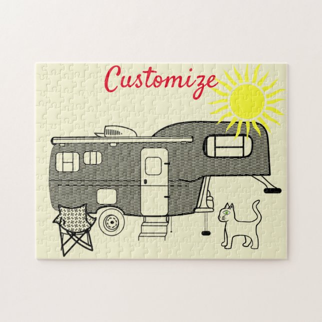 Quebra-cabeça Classic Travel Trailer Caravan Thunder_Cove (Horizontal)