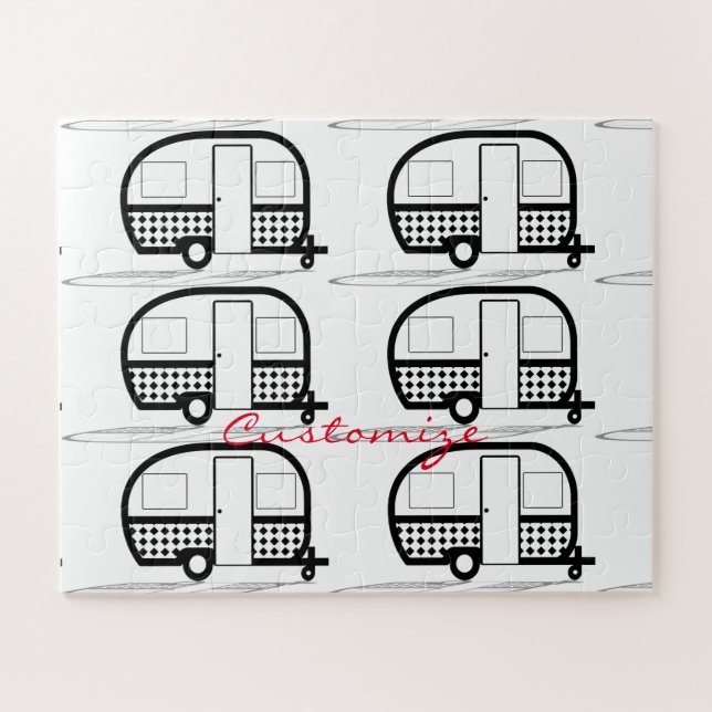 Quebra-cabeça Classic Travel Trailer Caravan Thunder_Cove (Horizontal)