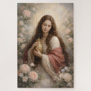 Quebra-cabeça Clássica Maria Madalena Pacífica Atemporal Pastel