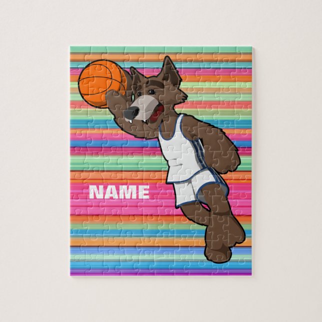 Quebra-cabeça Clássico de Basquete Personalizado (Vertical)