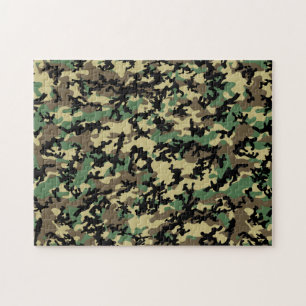 Quebra-cabeça clássico de Camo da floresta