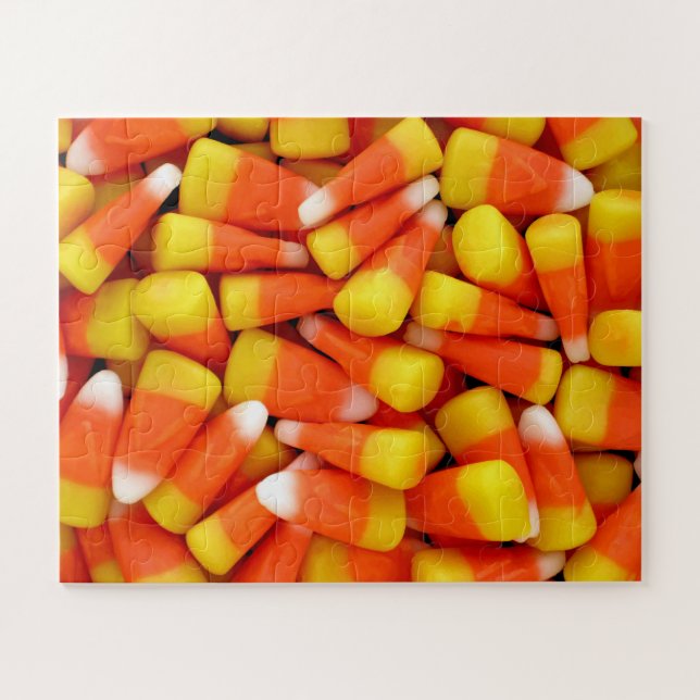 Quebra-cabeça Clássico Halloween Candy Corn (Horizontal)