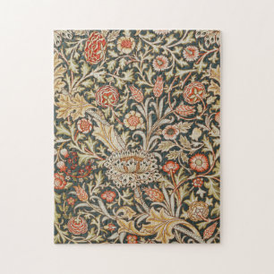 Quebra-cabeça Clássico Jardim Flor Botânico William Morris Trent
