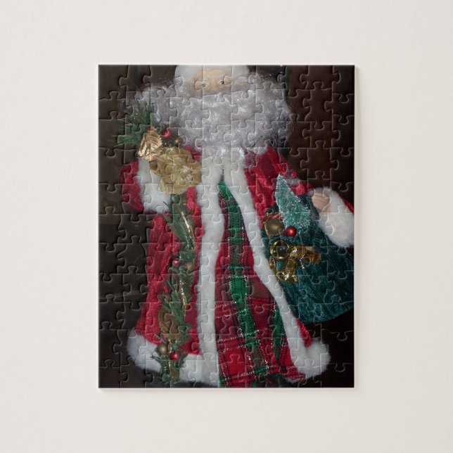 Quebra-cabeça Clássico Papai Noel: Um Ícone Atemporal das Festas (Vertical)