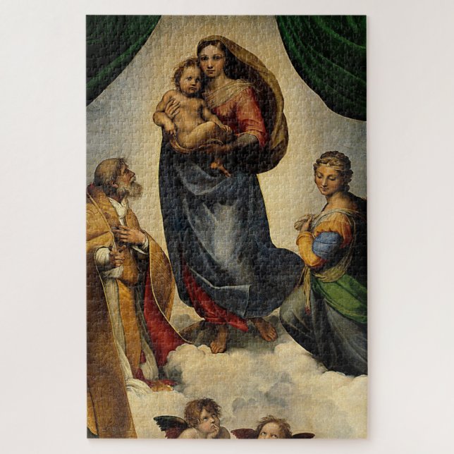 Quebra-cabeça Clássico "Sistine Madonna" (cerca de 1513) de Rafa (Vertical)