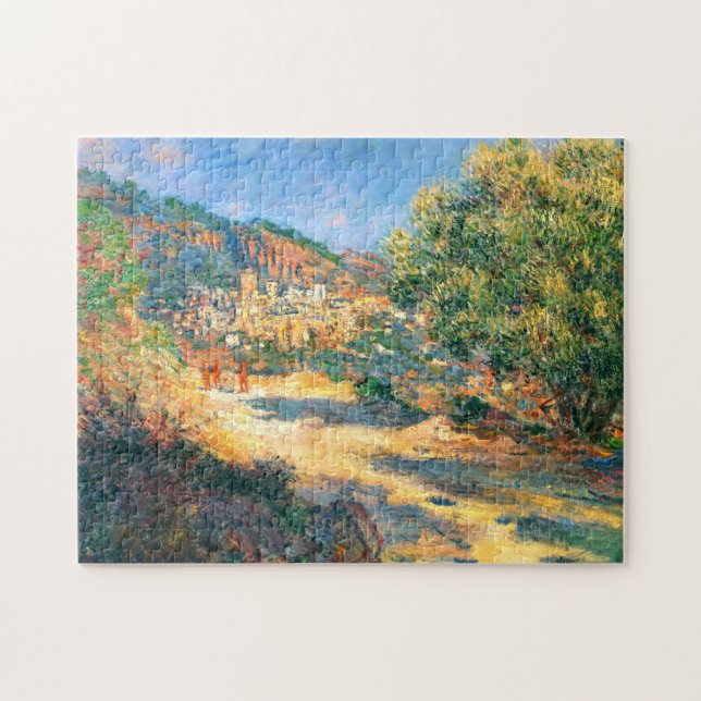 Quebra-cabeça Claude Monet: A estrada a Monte - Carlo (Horizontal)