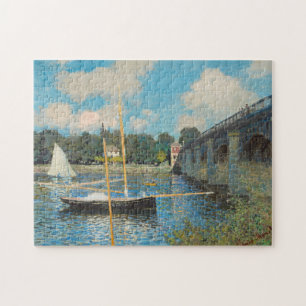 Quebra-cabeça Claude Monet A Ponte na Pintura Argenteuil