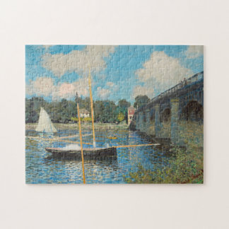 Quebra-cabeça Claude Monet A Ponte na Pintura Argenteuil