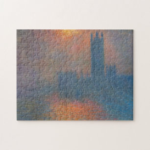 Quebra-cabeça Claude Monet - Câmaras do Parlamento, Londres