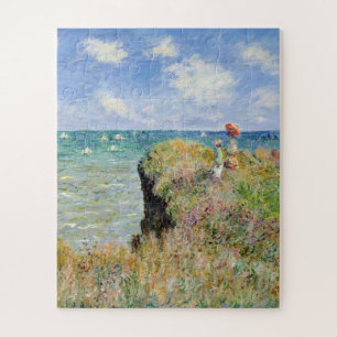 Quebra-cabeça Claude Monet - Caminhe No Cliff Em Pourville
