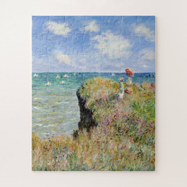 Quebra-cabeça Claude Monet - Caminhe No Cliff Em Pourville (Vertical)