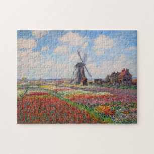 Quebra-cabeça Claude Monet - Campo das Tulipas na Holanda