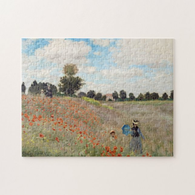 Quebra-cabeça Claude Monet - Campo de Papoulas (Horizontal)