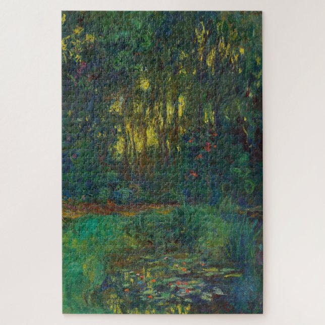 Quebra-cabeça Claude Monet – Canto da Lagoa de Nenúfares (Vertical)