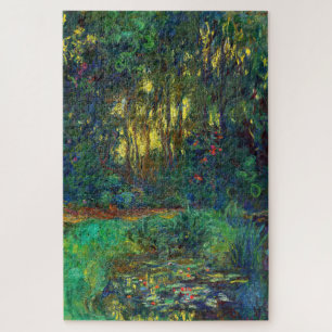 Quebra-cabeça Claude Monet - Canto de um Pond com Lírios