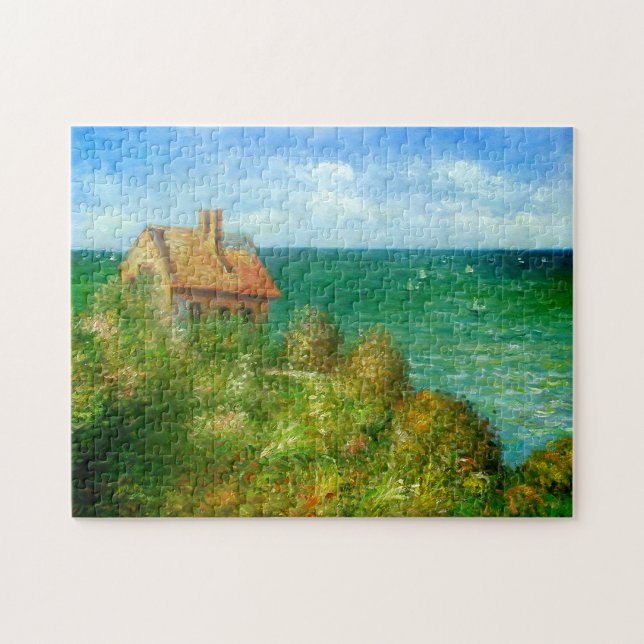 Quebra-cabeça Claude Monet: Casa de campo de Fishermans em (Horizontal)