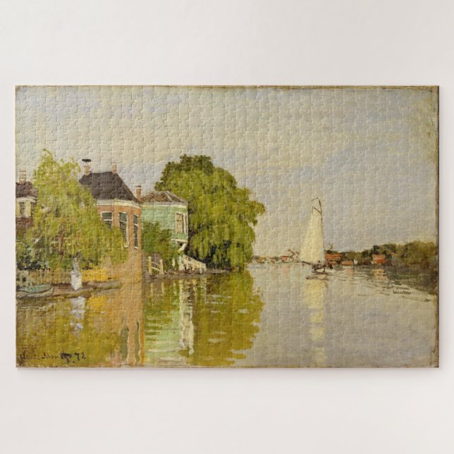 Quebra-cabeça Claude Monet – Casas na Achterzaan (Horizontal)