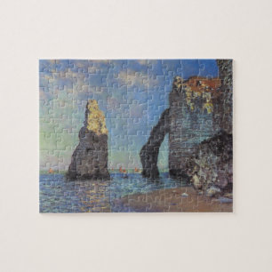 Quebra-cabeça Claude Monet CliFF em Etretat Impressionista Paint