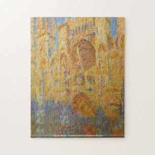 Quebra-cabeça Claude Monet - fachada da catedral de Rouen no por