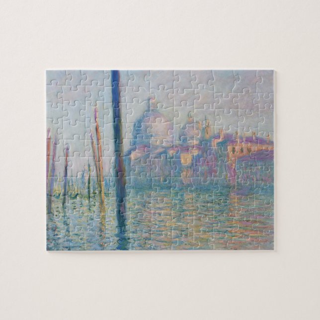 Quebra-cabeça Claude Monet Grande Canal Veneza Itália Viagem (Horizontal)