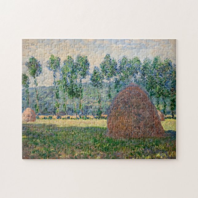 Quebra-cabeça Claude Monet - Haystacks perto de Giverny (Horizontal)