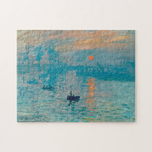 Quebra-cabeça CLAUDE MONET - impressão, nascer do sol 1872