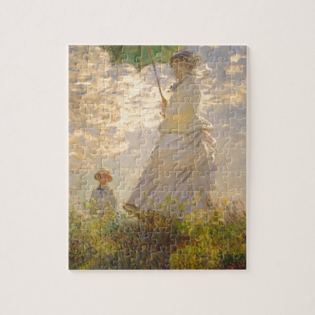 Quebra-cabeça Claude Monet // La Promenade // Guarda-chuva (Vertical)