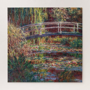 Quebra-cabeça Claude Monet - Lagoa de Água Lily, Harmonia Rosa