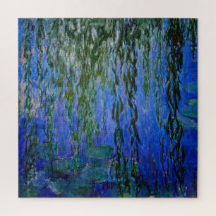 Quebra-cabeça Claude Monet - Lírios d'água com salgueiro chorand