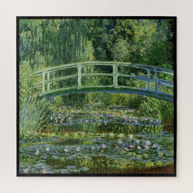 Quebra-cabeça Claude Monet, Lírios d'água e a Ponte Japonesa (Vertical)