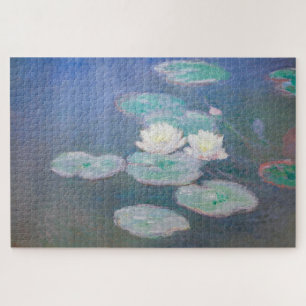 Quebra-cabeça Claude Monet - Lírios De Água, Efeito Da Noite