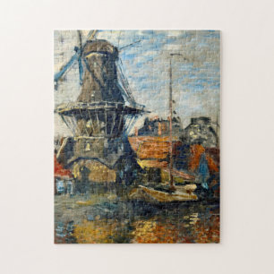 Quebra-cabeça Claude Monet - O Moinho De Vento Do Onbekende Grac