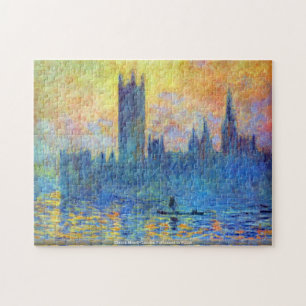 Quebra-cabeça Claude Monet - o parlamento de Londres no inverno