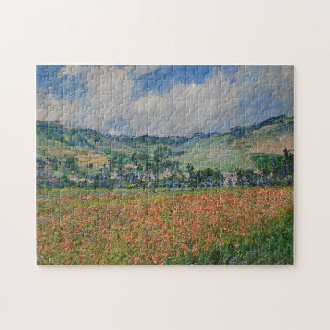 Quebra-cabeça Claude Monet Painting, Poppy Field em Giverny (Horizontal)