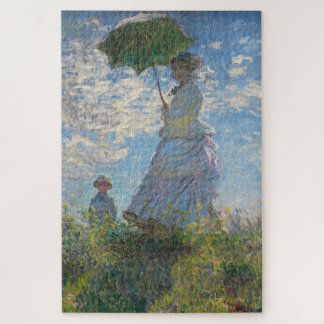 Quebra-cabeça Claude Monet Pintura de Lady com Parasol