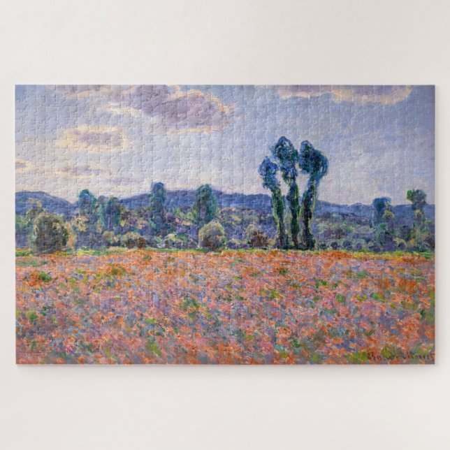 Quebra-cabeça Claude Monet - Poppy Field 1890 (Giverny) (Horizontal)