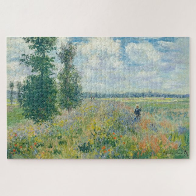 Quebra-cabeça Claude Monet - Poppy Fields próximo da Argentina ( (Horizontal)