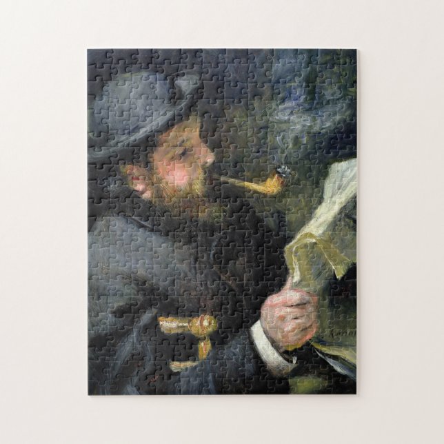 Quebra-cabeça Claude Monet Reading - Pierre Auguste Renoir (Vertical)