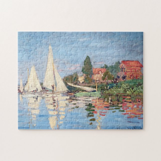 Quebra-cabeça Claude Monet - Regatas em Argenteuil (Horizontal)