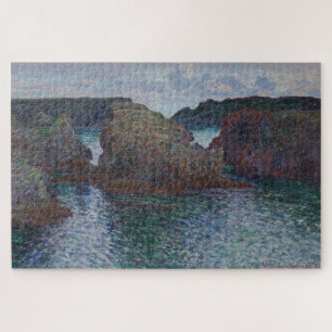 Quebra-cabeça Claude Monet – Rochas em Port-Goulphar, Belle-Île