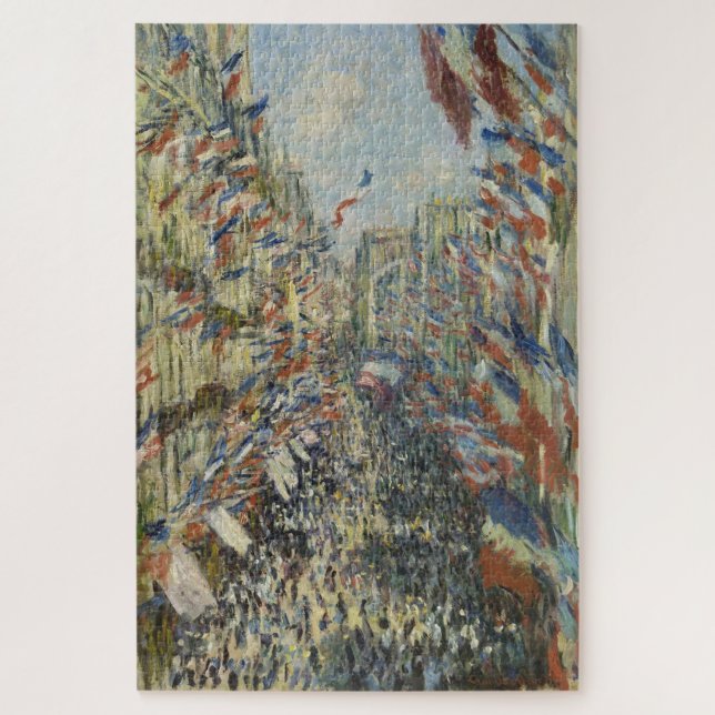 Quebra-cabeça Claude Monet – Rue Montorgueil em Paris (Vertical)