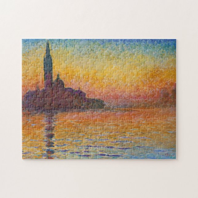 Quebra-cabeça Claude Monet - San Giorgio Maggiore em Dusk (Horizontal)