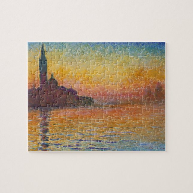 Quebra-cabeça Claude Monet - San Giorgio Maggiore em Dusk (Horizontal)