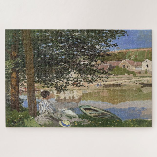 Quebra-cabeça Claude Monet – Sena em Bennecourt 1868 (Horizontal)