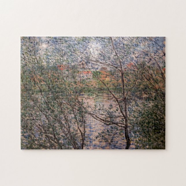 Quebra-cabeça Claude Monet - Springtime através dos ramos (Horizontal)