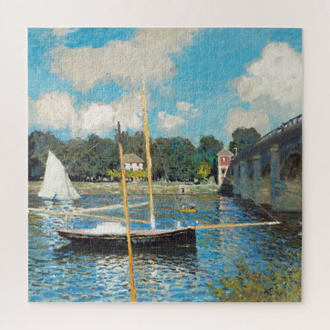 Quebra-cabeça Claude Monet The Bridge at Argenteuil (1874) (Vertical)