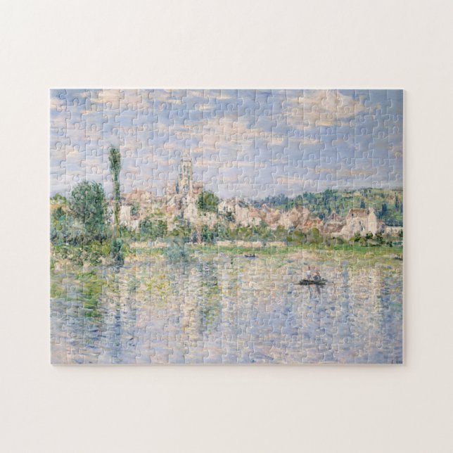 Quebra-cabeça Claude Monet | V�theuil no verão (Horizontal)