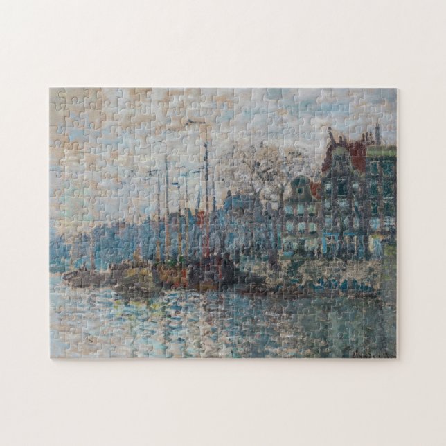 Quebra-cabeça Claude Monet - Vista de Amsterdã (Horizontal)
