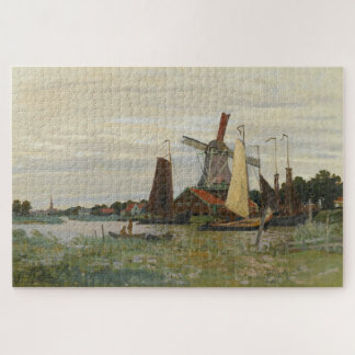 Quebra-cabeça Claude Monet Windmill at Zaandam