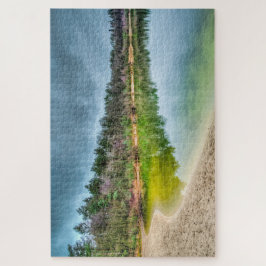 Quebra-cabeça Clear Lake View no outono